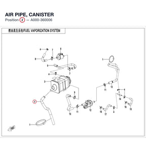 AIR PIPE, CANISTER product image
