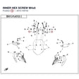 INNER HEX SCREW M4x8 product image