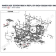 INNER HEX SCREW M6X16 REPL BY 6NQ#-000206-6001 product image