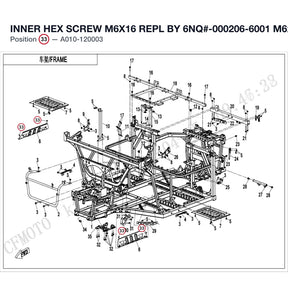 INNER HEX SCREW M6X16 REPL BY 6NQ#-000206-6001 product image