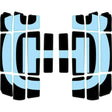Radiator protection grill sticker kit