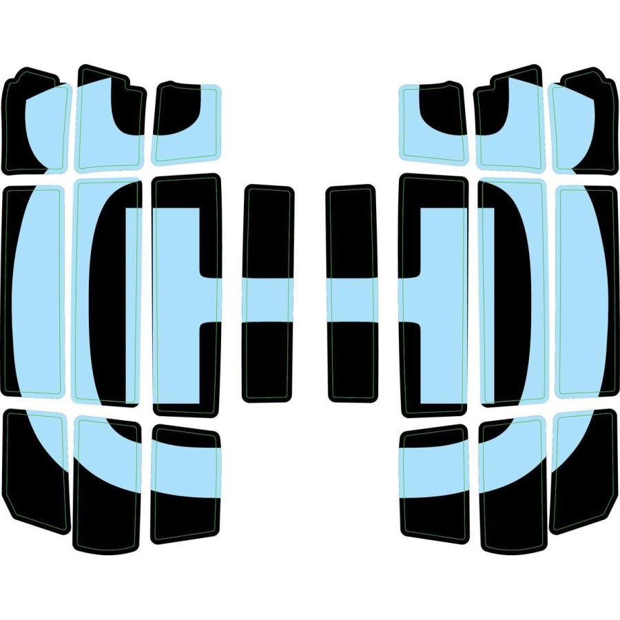 Radiator protection grill sticker kit
