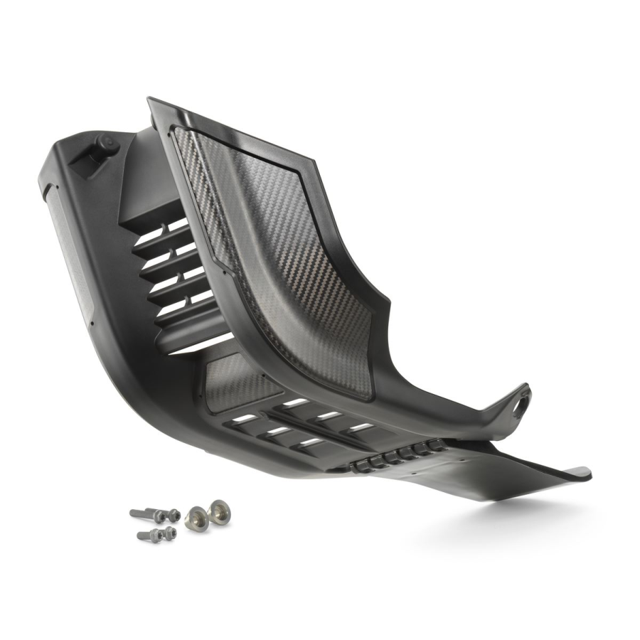 Factory skid plate with linkage protecio