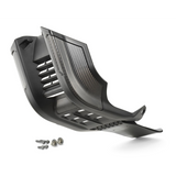 Factory skid plate with linkage protecio