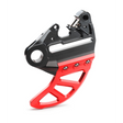 Brake caliper support w. brake disc guar