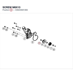 SCREW M6X13 product image