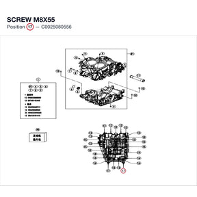 SCREW M8X55 product image
