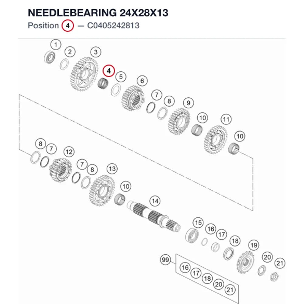 NEEDLEBEARING 24X28X13 product image