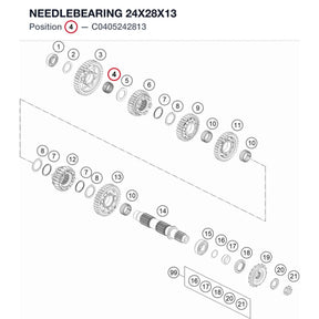 NEEDLEBEARING 24X28X13 product image