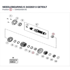 NEEDLEBEARING K 24X28X13 GETEILT product image