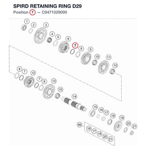 SPIRD RETAINING RING D29 product image
