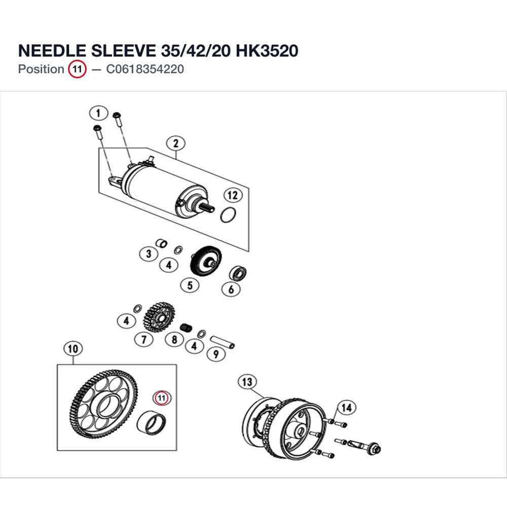 NEEDLE SLEEVE 35/42/20 HK3520 product image