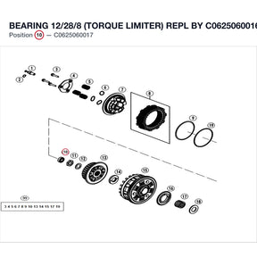 BEARING 12/28/8 (TORQUE LIMITER) REPL BY C0625060016 product image