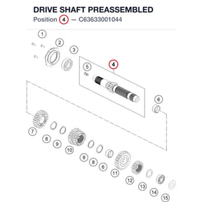 DRIVE SHAFT PREASSEMBLED product image