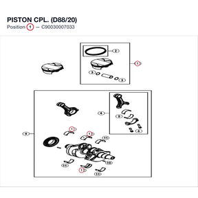 PISTON CPL. (D88/20) product image