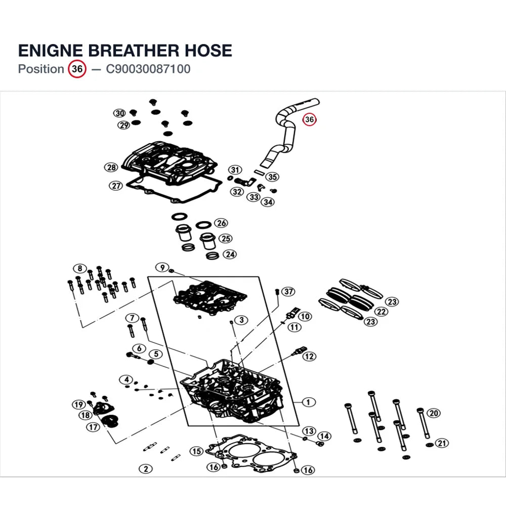 ENIGNE BREATHER HOSE product image