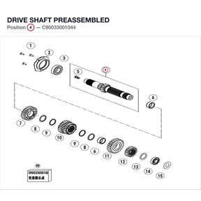 DRIVE SHAFT PREASSEMBLED product image