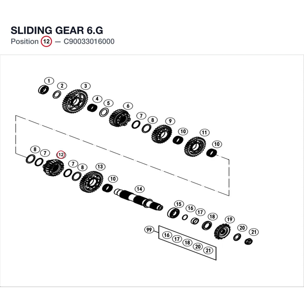 SLIDING GEAR 6.G product image