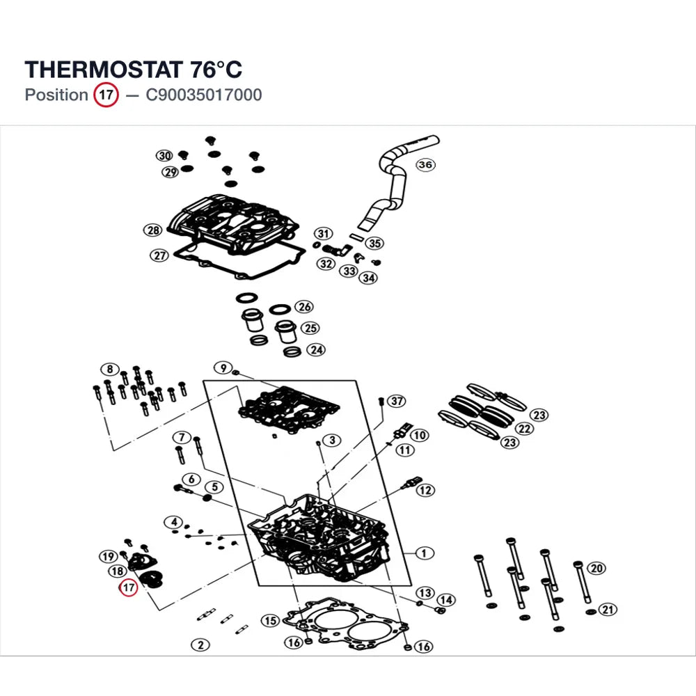 THERMOSTAT 76°C product image