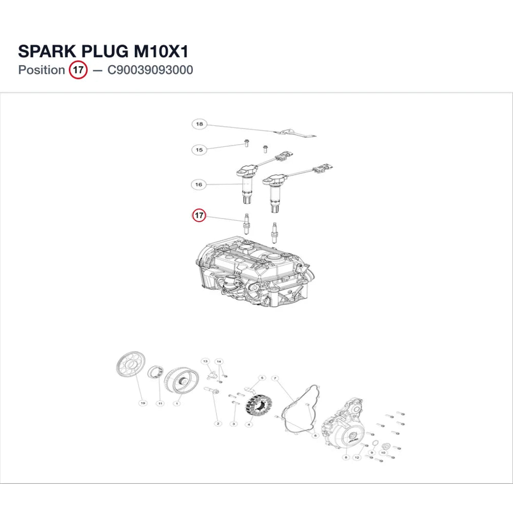 SPARK PLUG M10X1 product image