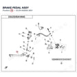 BRAKE PEDAL ASSY product image