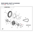REAR WHEEL SHAFT LH BUSHING product image