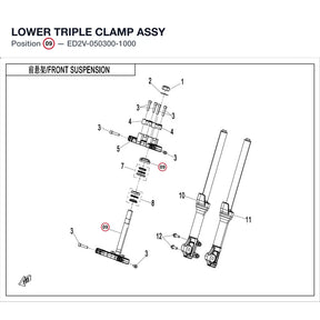 LOWER TRIPLE CLAMP ASSY product image