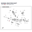 BUSHING, REAR FORK SHAFT product image