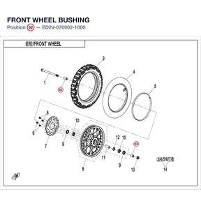 FRONT WHEEL BUSHING product image