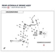 REAR HYDRAULIC BRAKE ASSY product image