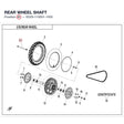 REAR WHEEL SHAFT product image