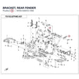BRACKET, REAR FENDER product image
