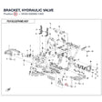 BRACKET, HYDRAULIC VALVE product image