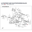 LH FOOTREST ASSY product image