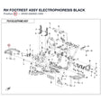 RH FOOTREST ASSY product image