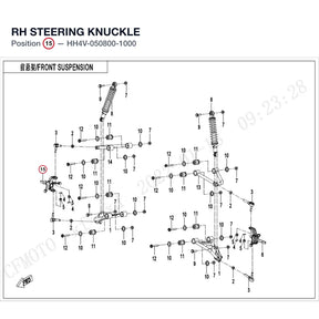 RH STEERING KNUCKLE product image