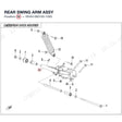 REAR SWING ARM ASSY product image