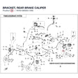BRACKET, REAR BRAKE CALIPER product image