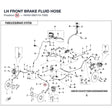 LH FRONT BRAKE FLUID HOSE product image