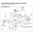 FLUID HOSE,FOOT BRAKE MASTER CYLINDER product image