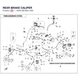 REAR BRAKE CALIPER product image