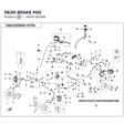 REAR BRAKE PAD product image