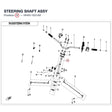 STEERING SHAFT ASSY product image