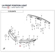 LH FRONT POSITION LIGHT product image