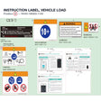 INSTRUCTION LABEL, VEHICLE LOAD product image