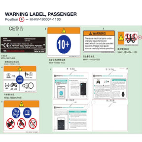 WARNING LABEL, PASSENGER product image