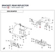 BRACKET, REAR REFLECTOR product image