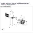 POWER BATTERY - REPL BY HH4V-430300-2001-M1 product image
