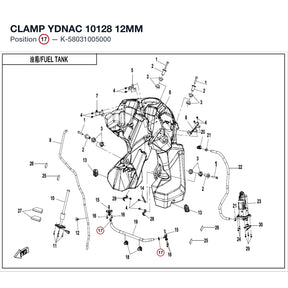 CLAMP YDNAC 10128 12MM product image