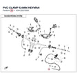 PVC-CLAMP 6,4MM HEYMAN product image